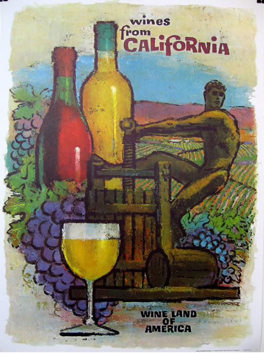 Wines from California White Glass-Gonzalez